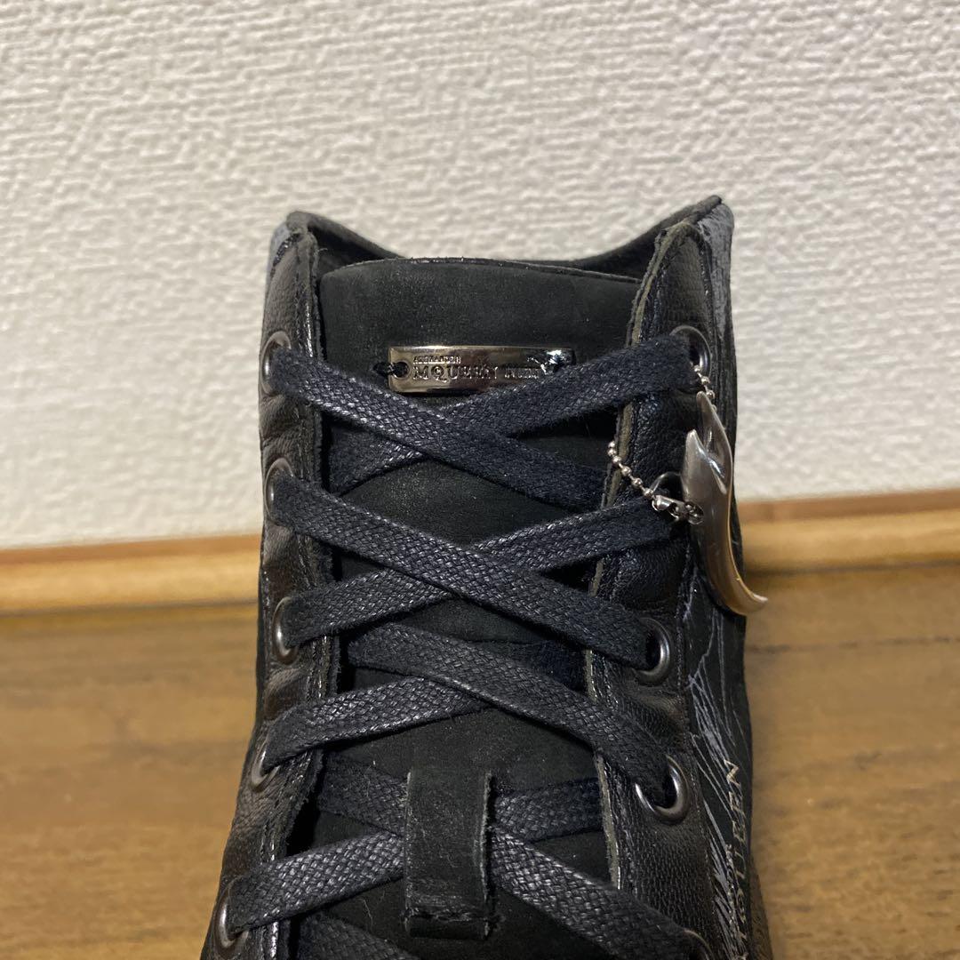 値下げPuma ALEXANDER MQUEEN ハイカットスニーカー ブラック