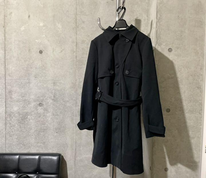 single black trench coat シングル　トレンチコート