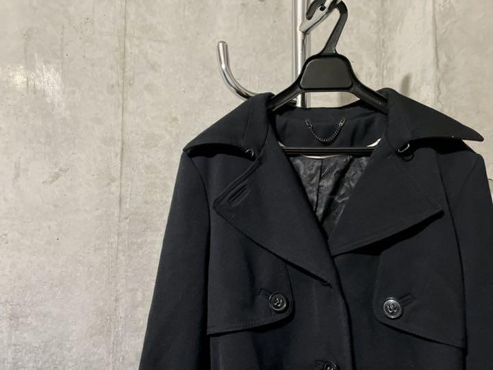 single black trench coat シングル　トレンチコート