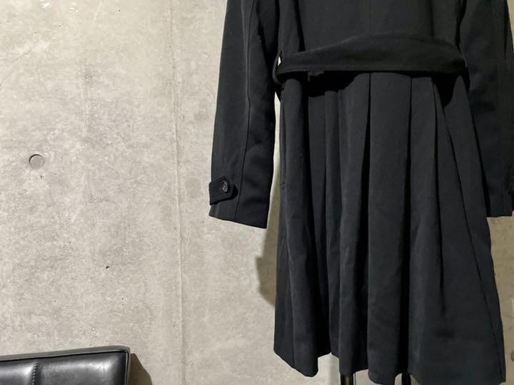 single black trench coat シングル　トレンチコート