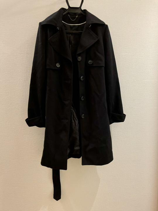 single black trench coat シングル　トレンチコート