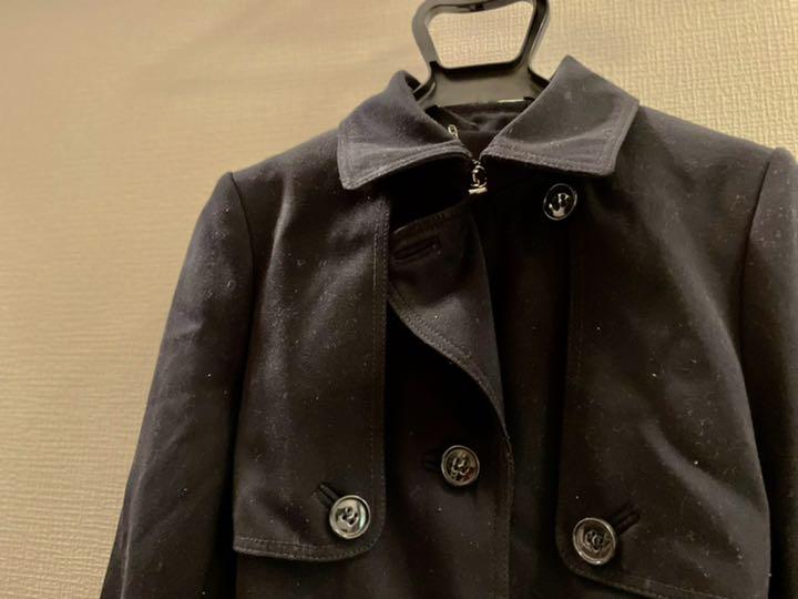 single black trench coat シングル　トレンチコート