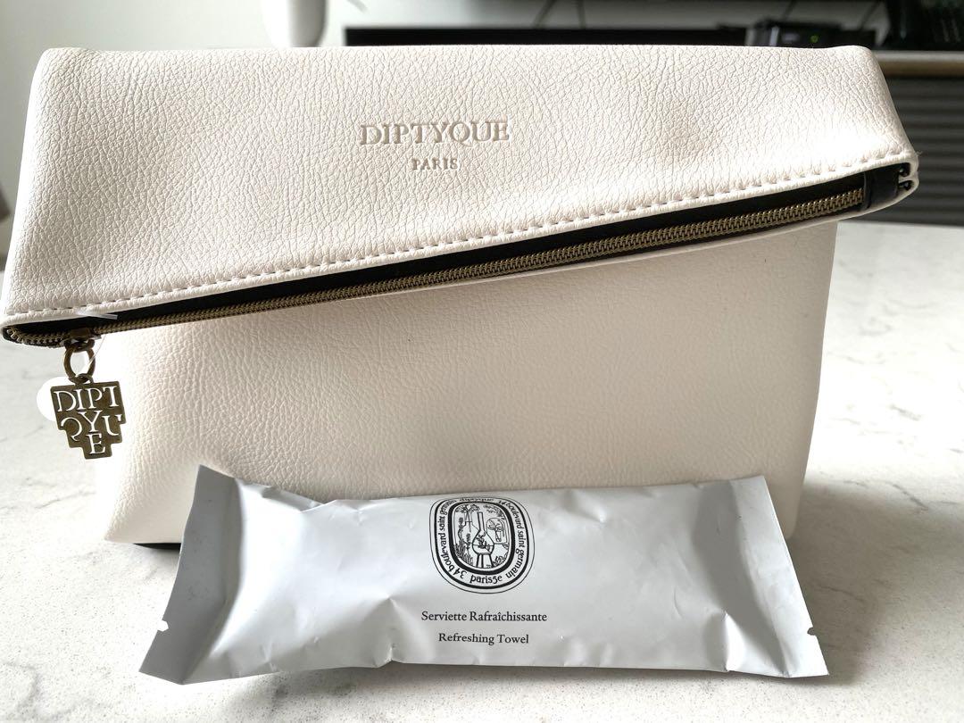 【まみこ】DIPTYQUE カタール航空 ポーチ アメニティ 未開封】Diptyque カタール航空ビジネスクラス アメニティポーチ
