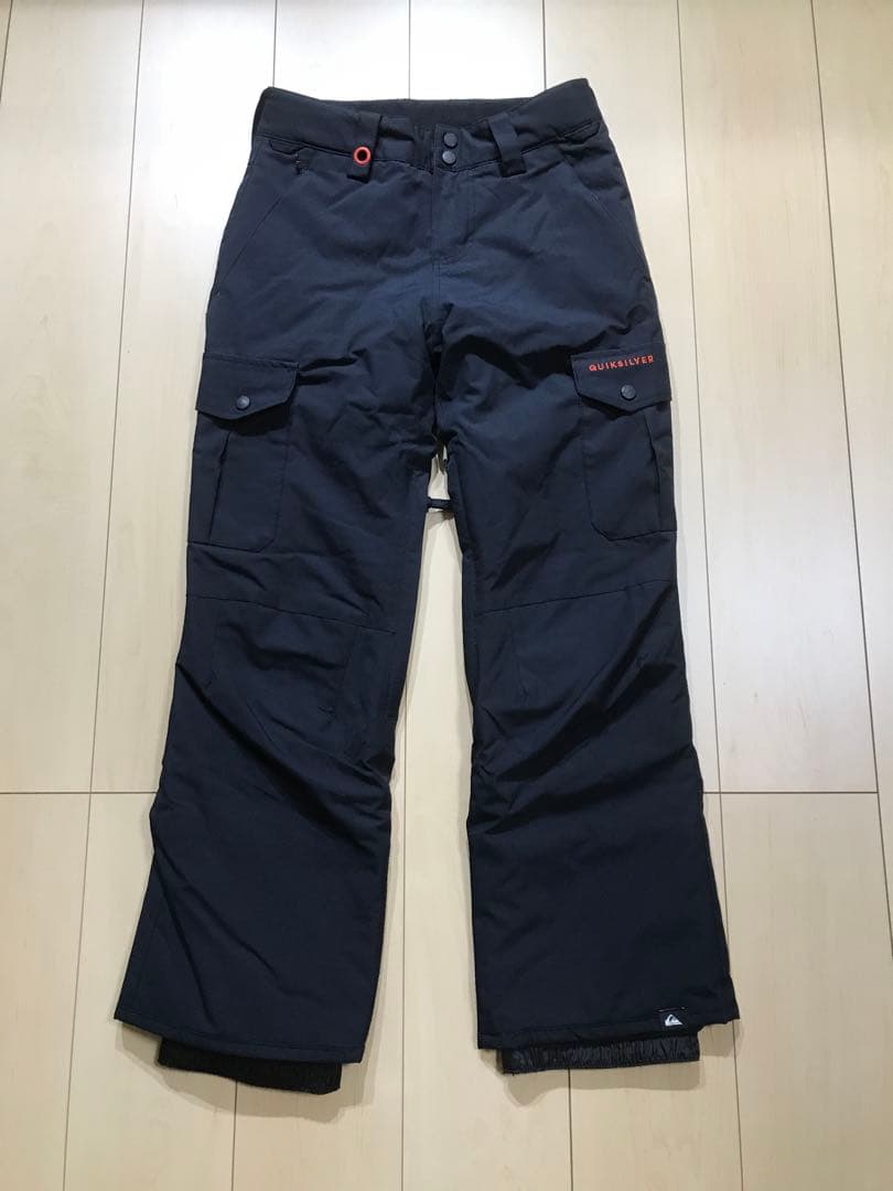 クイックシルバー　14XL ボーイズサイズ　スノボパンツ　ブラック中古