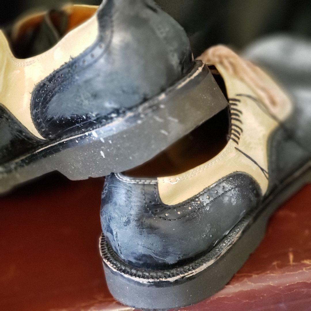 vintage dressshoes  Aging processing
