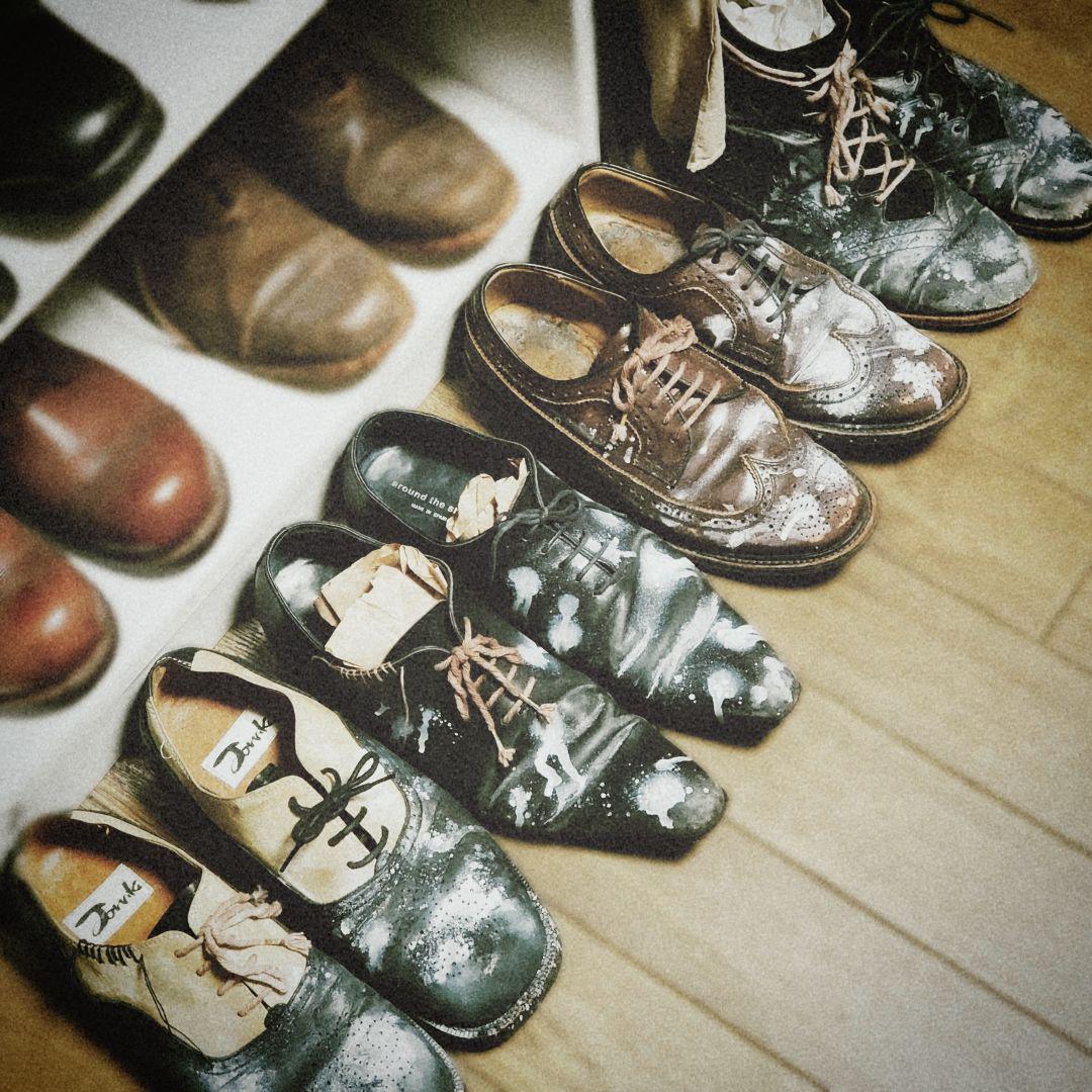 vintage dressshoes  Aging processing