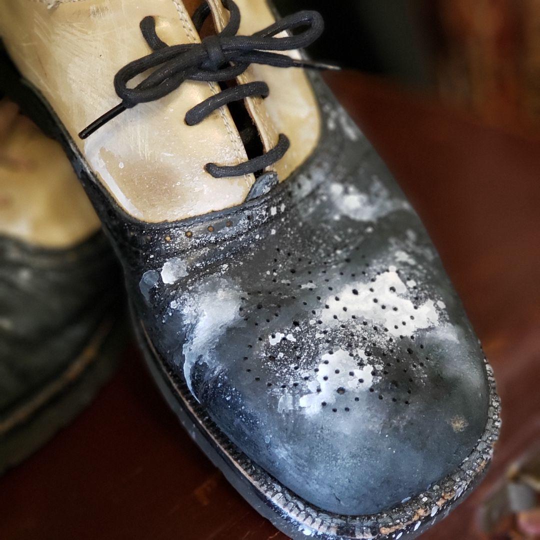 vintage dressshoes  Aging processing