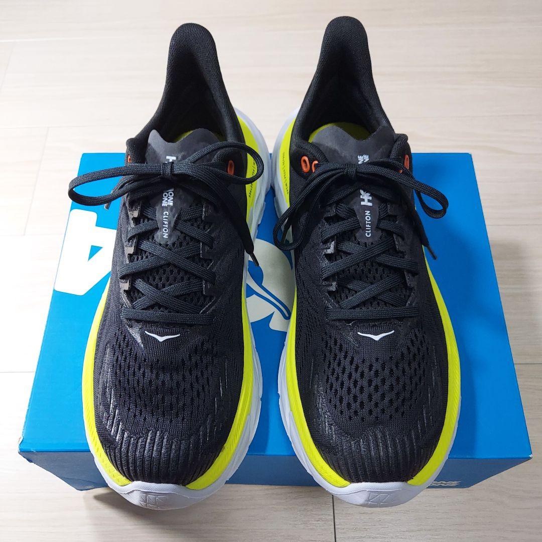 HOKAONEONE ホカ クリフトンエッジ 25.5　黒　スニーカー