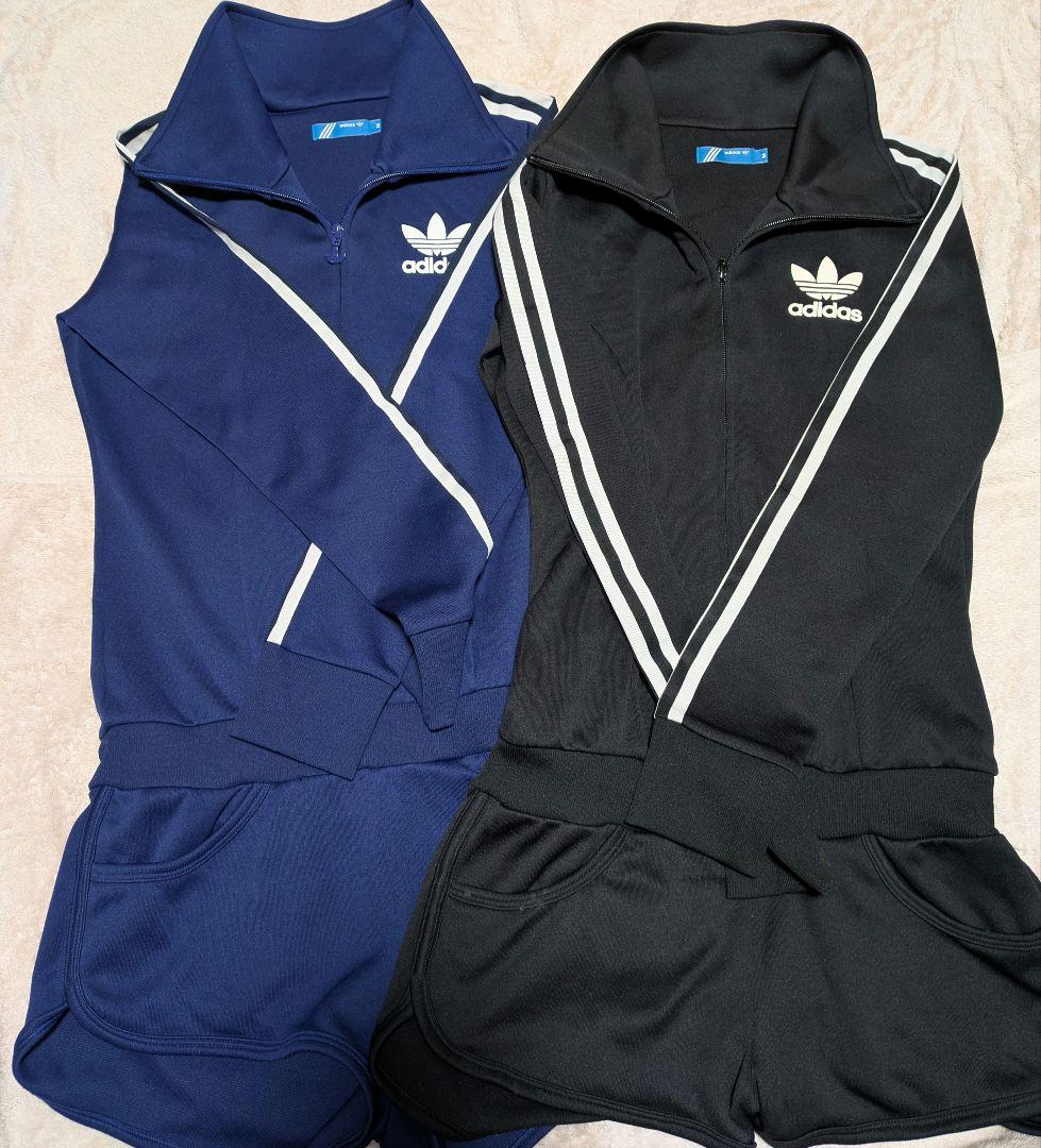 adidas rodeocrown オールインワン ジャージ ブラック ネイビー