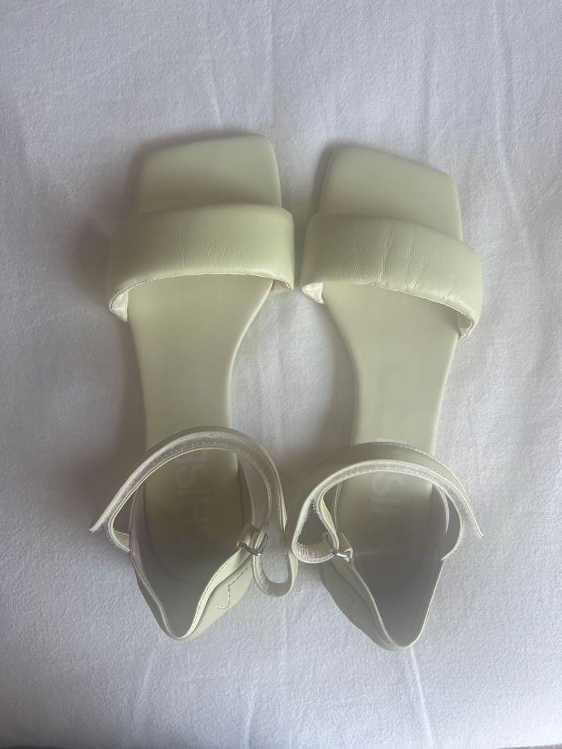 SHISHEIシセイPADDED sandal （23.5）イエローグリーンレディース