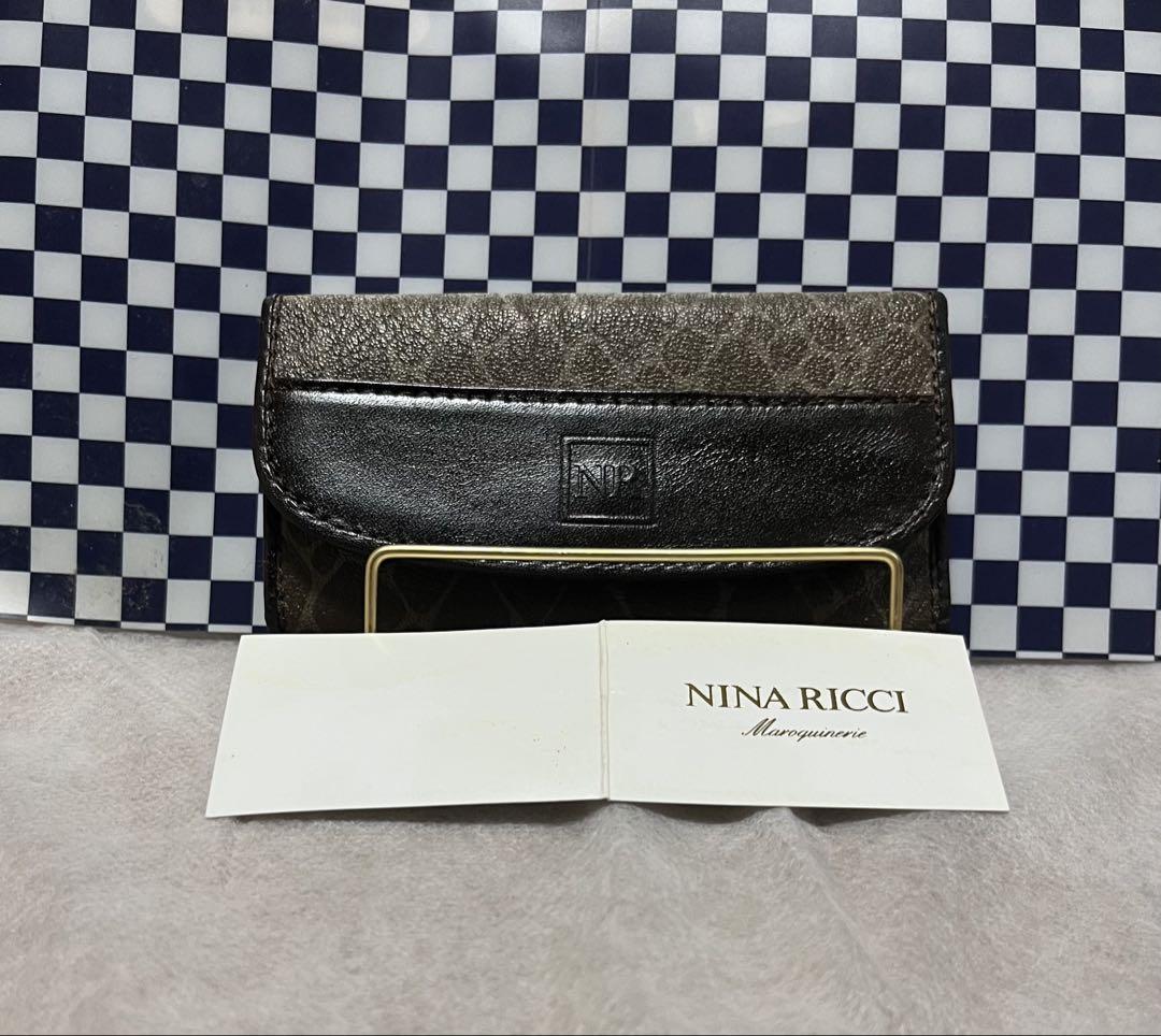NINA RICCI キーケース ダークブラウン 085-8955