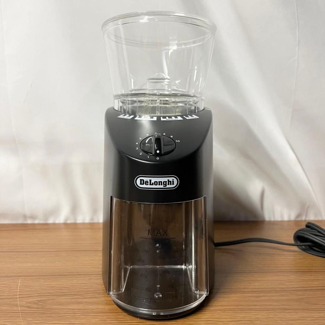コーン式コーヒーグラインダー デロンギ 中挽き~極細挽き KG364J