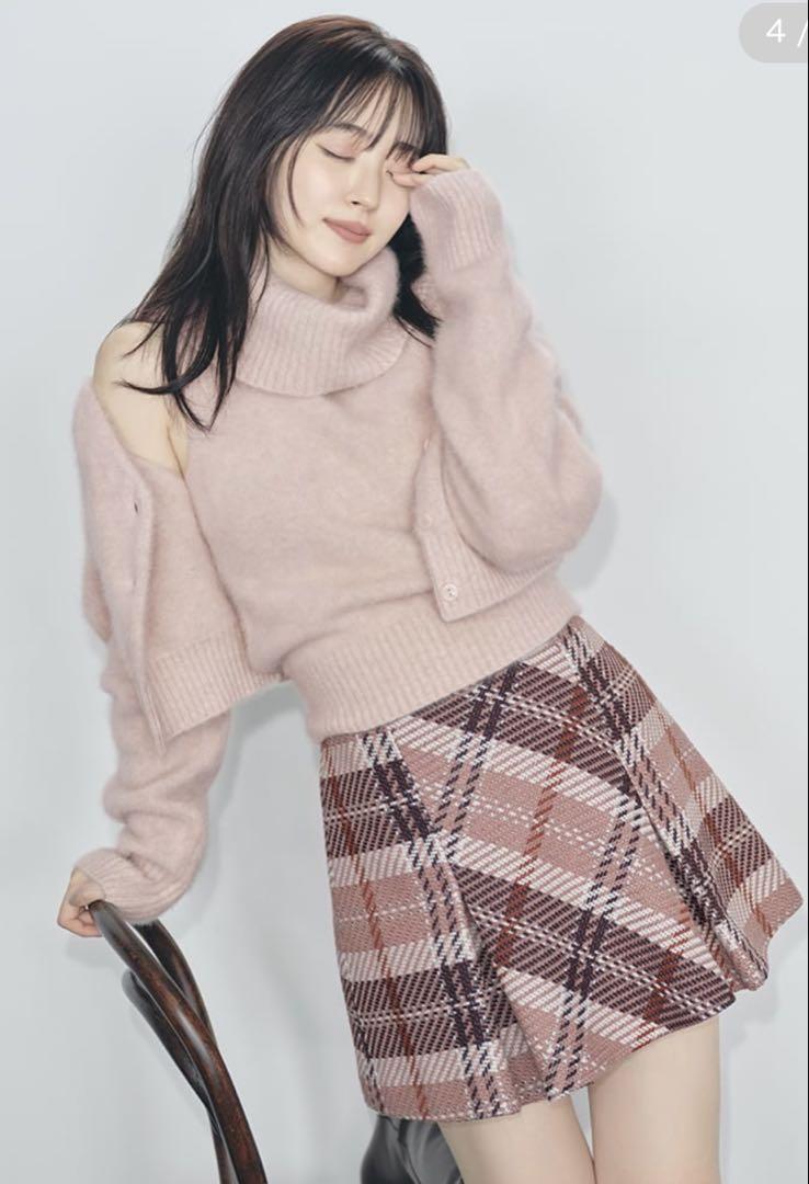４月３０日迄！！SNIDEL スナイデル ロービングチェックスカート
