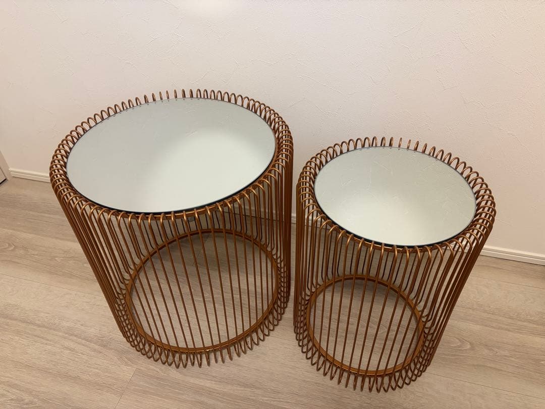 ワイヤーカッパー 2 Set サイドテーブルKARE