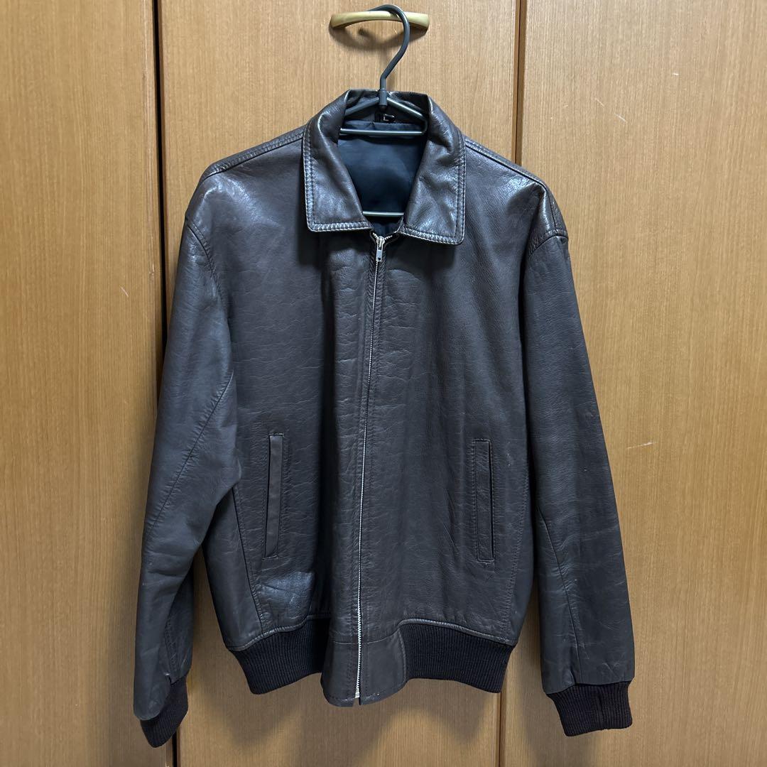 90s WILSONS LEATHER M.JULIAN 短丈 レザー ジャケット 黒 L