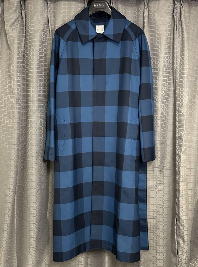 Paul Smith 22aw ブロックチェック ステンカラーコート - メルカリ