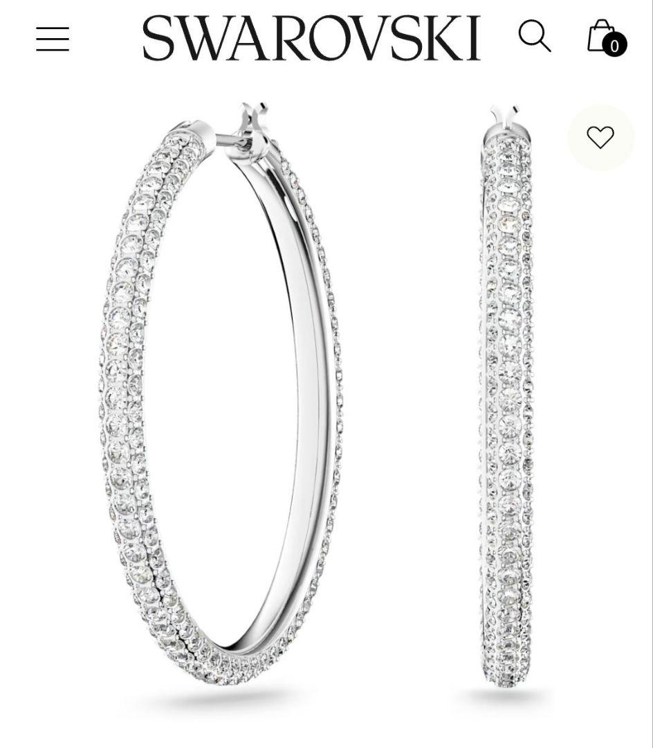 新品　スワロフスキーHOOP　Pierce