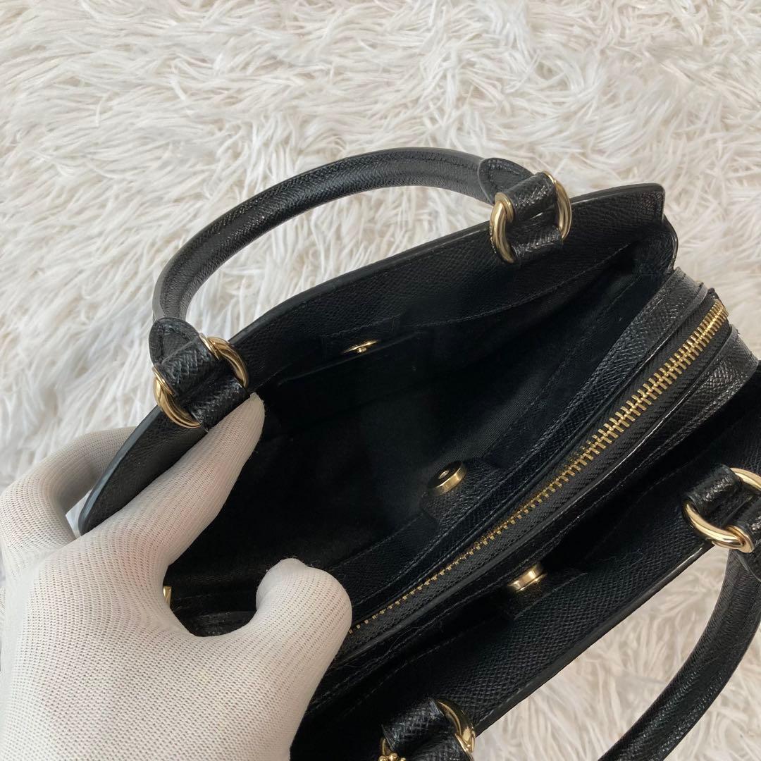 極美品　現行　コーチ　ショルダーバッグ　ミニリリー　キャリーオール　ジップ開閉