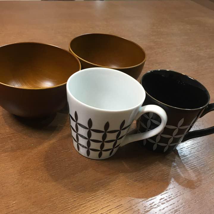 ペア♡ティーカップ&汁椀セット