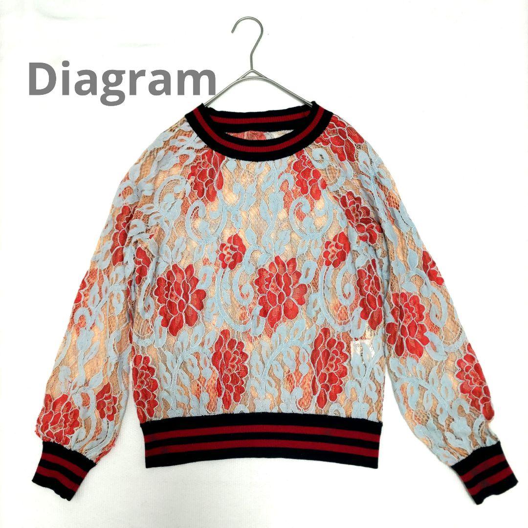 Diagram フラワーレース 花柄トップス グレースコンチネンタル [宅送