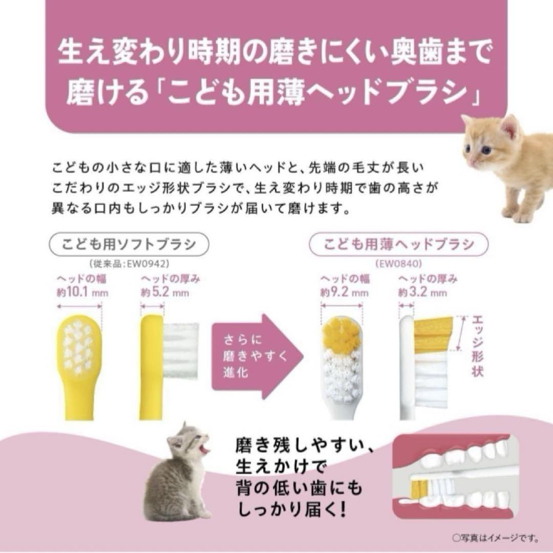 パナソニック 電動歯ブラシ キッズドルツ  EW-DK31-A 音波振動ハブラシ
