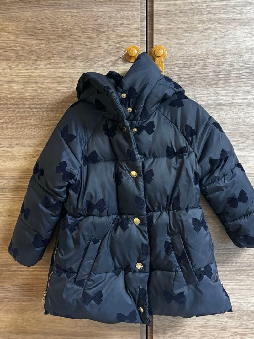 JACADI PARIS ネイビーリボンコート 104cm