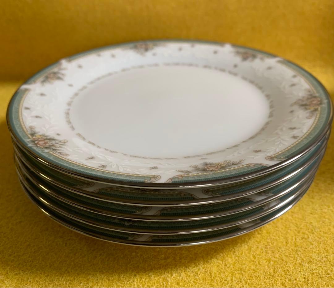 ノリタケグリーンブライアNoritake Greenbrierサラダプレート5枚