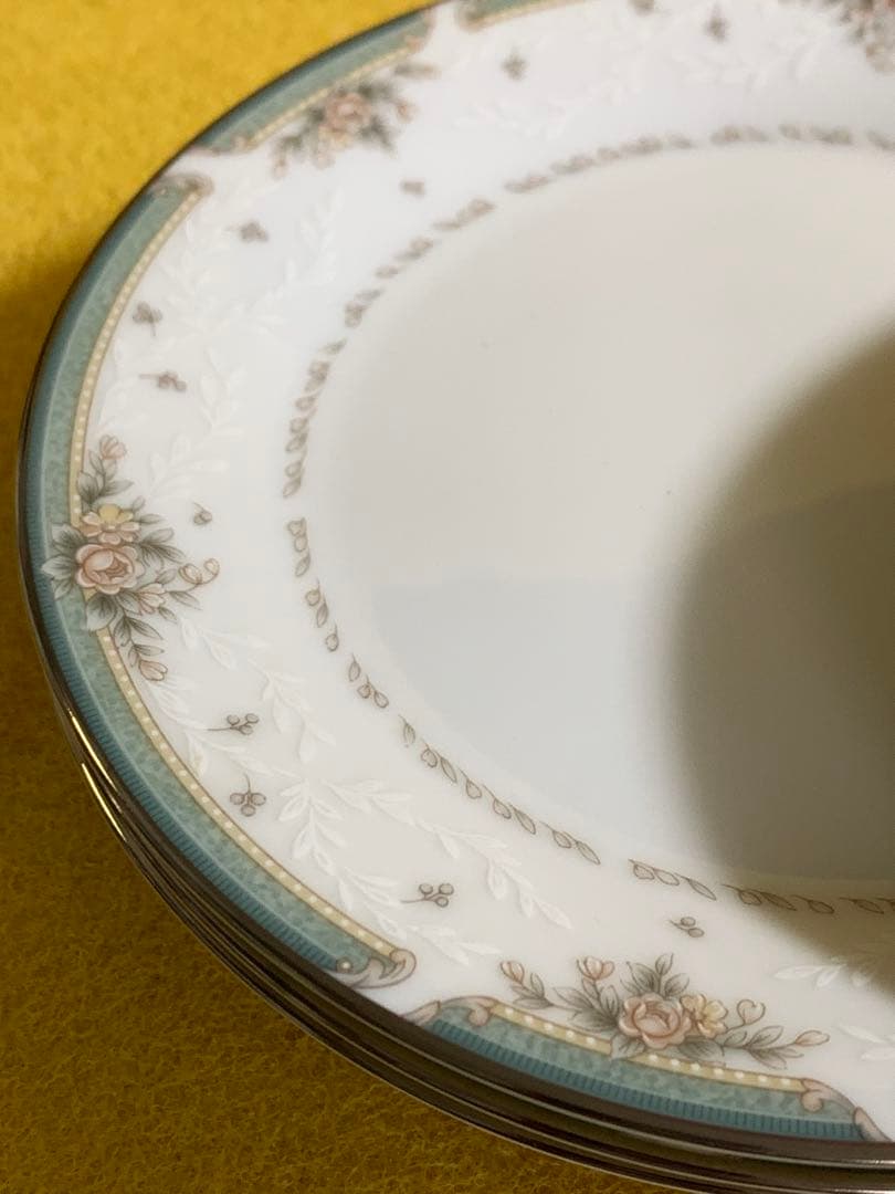 ノリタケグリーンブライアNoritake Greenbrierサラダプレート5枚