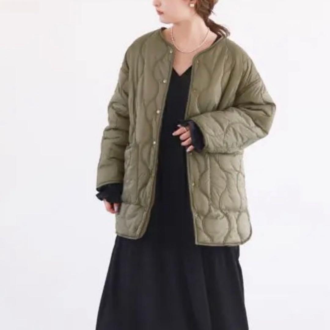 SLOBE IENA リバーシブルキルティングブルゾンM・SLOBE IENA