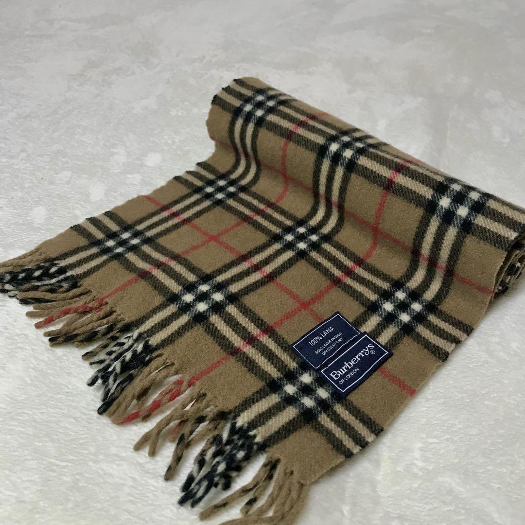 バーバリー BURBERRY ノバチェック　マフラー　キャメル