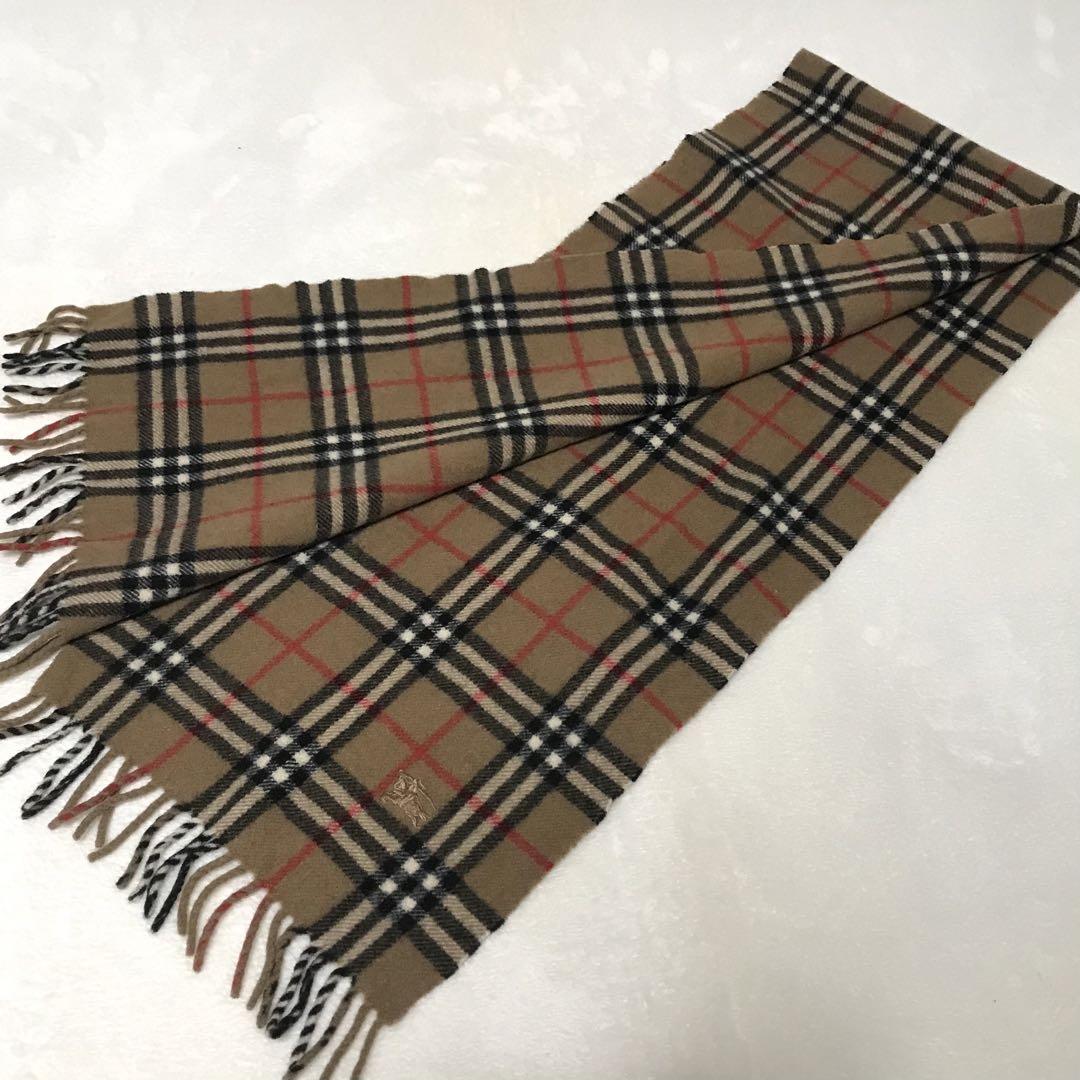バーバリー BURBERRY ノバチェック　マフラー　キャメル