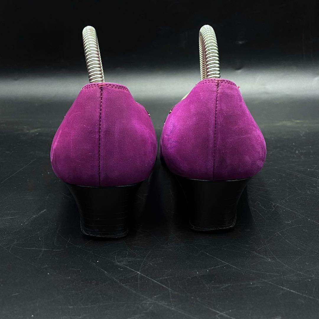 サルヴァトーレ フェラガモ ヴァラ パンプス スエード 24.5cm相当 サルヴァトーレ フェラガモ ヴァラ パンプス スエード 24.5cm相当