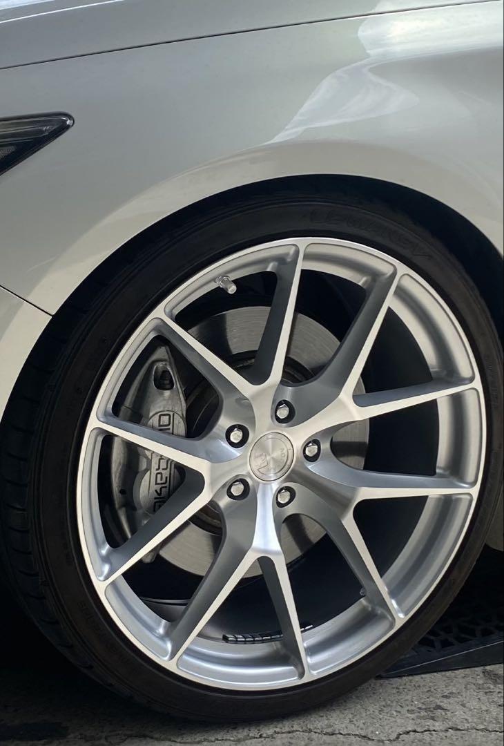Aodhan AFF7 5x114.3 20x9+30 Gloss Silver Machined Face
