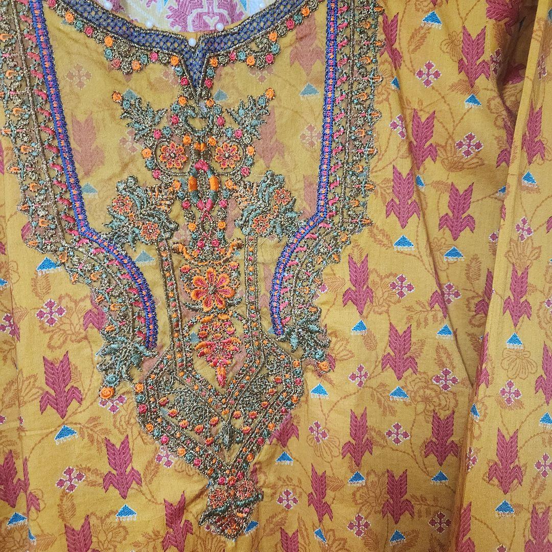 special SALEパキスタンのドレス 高品質ブランド サファイア素材 綿