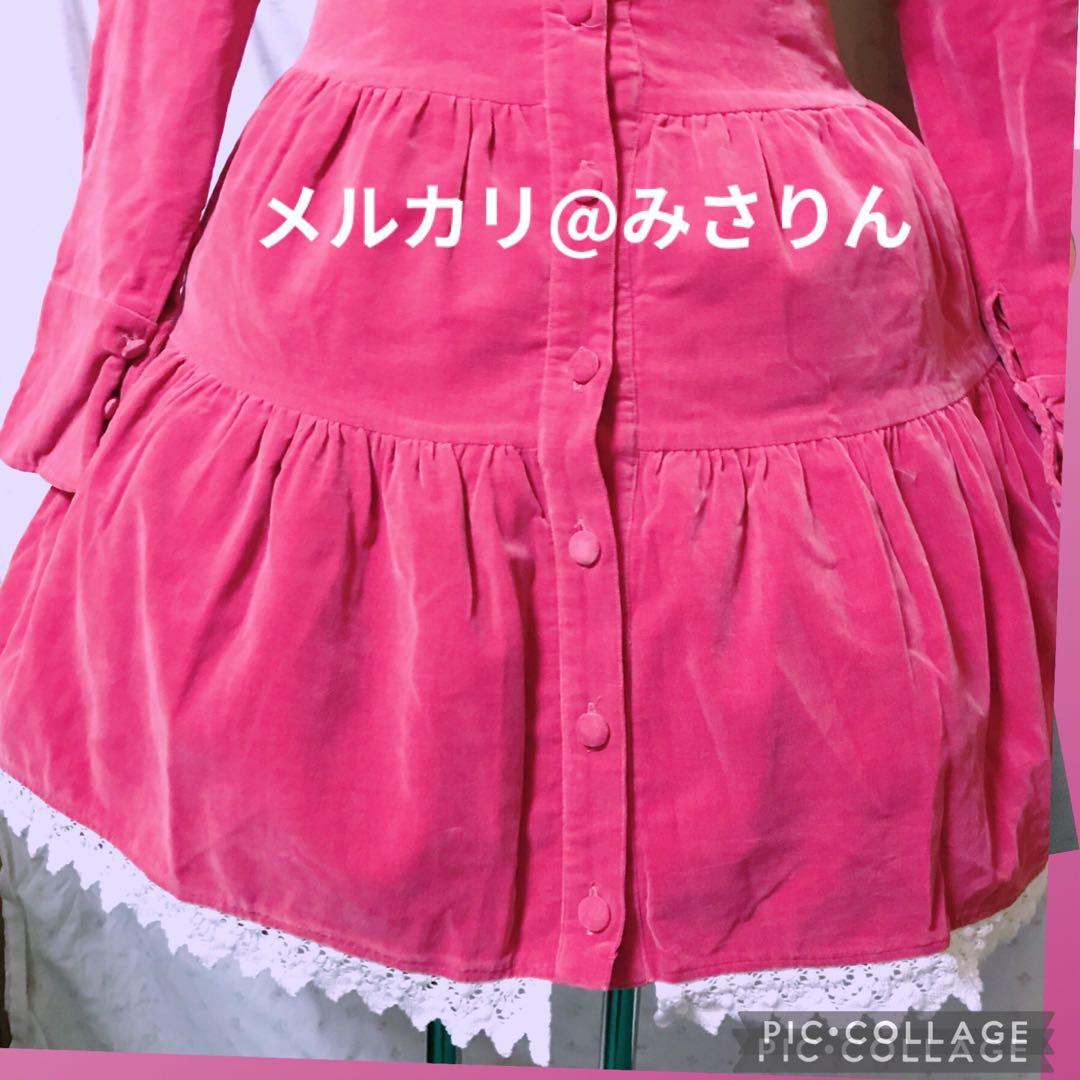 初期 ベイビーザスターズシャインブライト 別珍 ワンピース 希少 ローズ パニエ