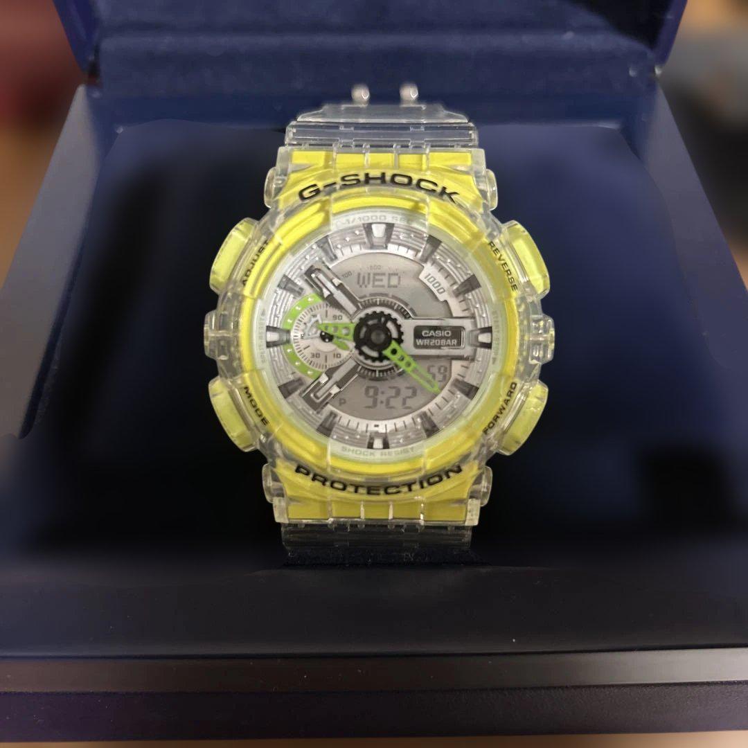 G-SHOCK GA-110 lsイエロー　ベルトベゼル交換済