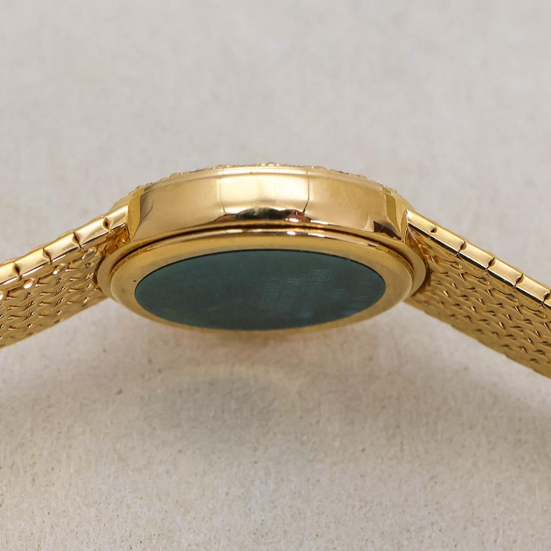 ◆美品 稼働 SEIKO Exceline 腕時計 ダイヤベゼル ホワイトシェル