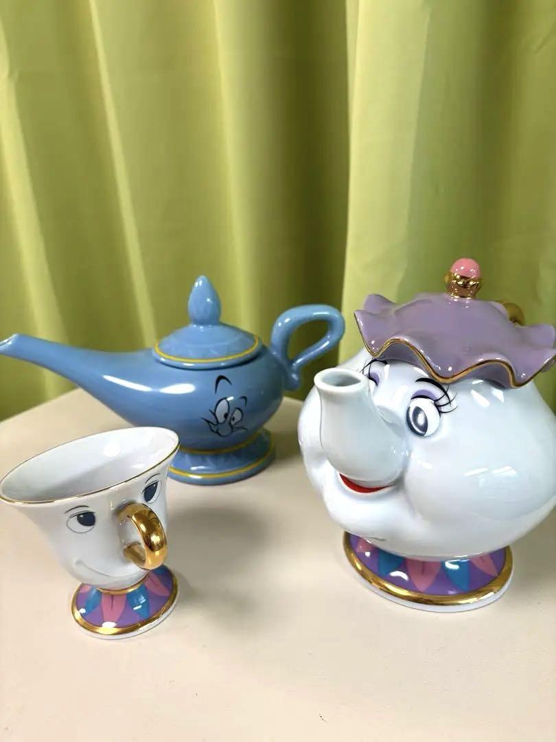 東京ディズニーランド ティーポットセット　ポット夫人　チップ
