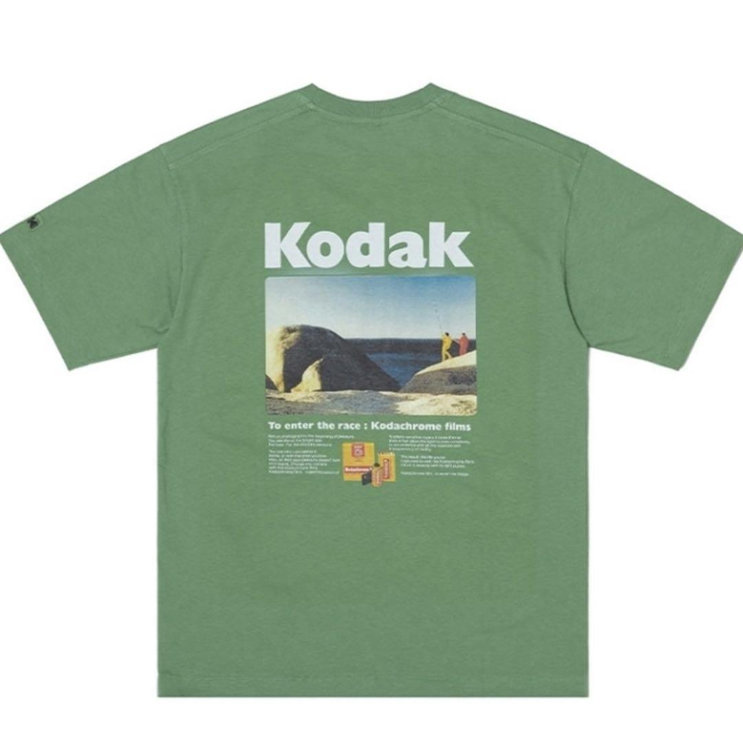 KODAKコダック★グラフィック Tシャツ グリーン【S】ユニセックス韓国限定