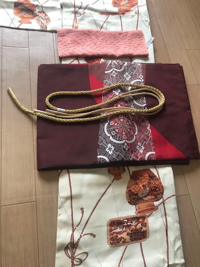 未使用　アンティーク着物　セット セットアップ