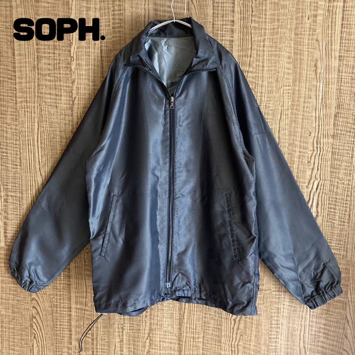SOPH. ソフ ナイロンジャケット アウター ブラック 黒 光沢感 SOPH. ソフ ナイロンジャケット アウター ブラック 黒 光沢感