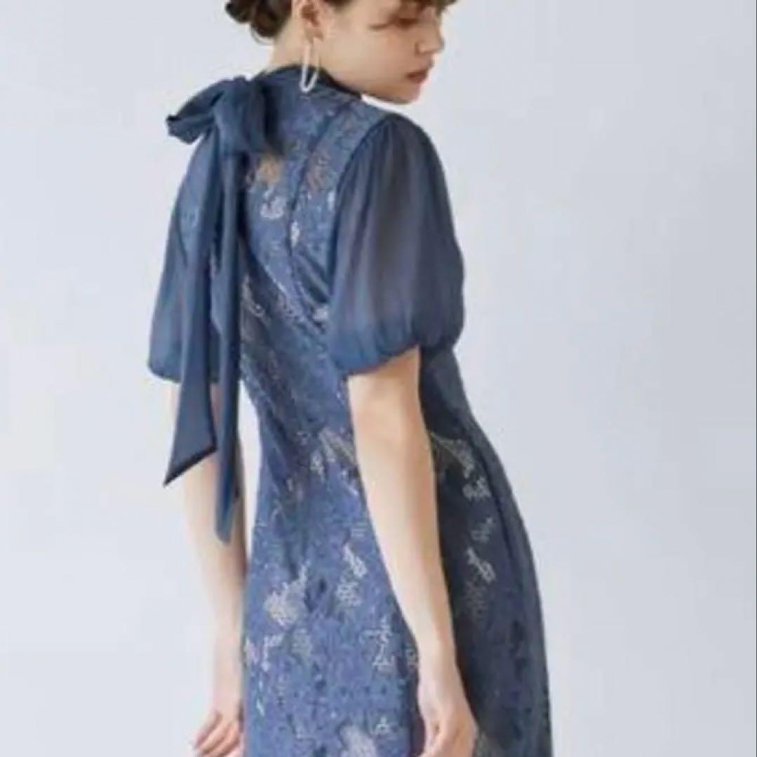 極美品 LAGUNAMOONラグナムーンジャガードレース結婚式