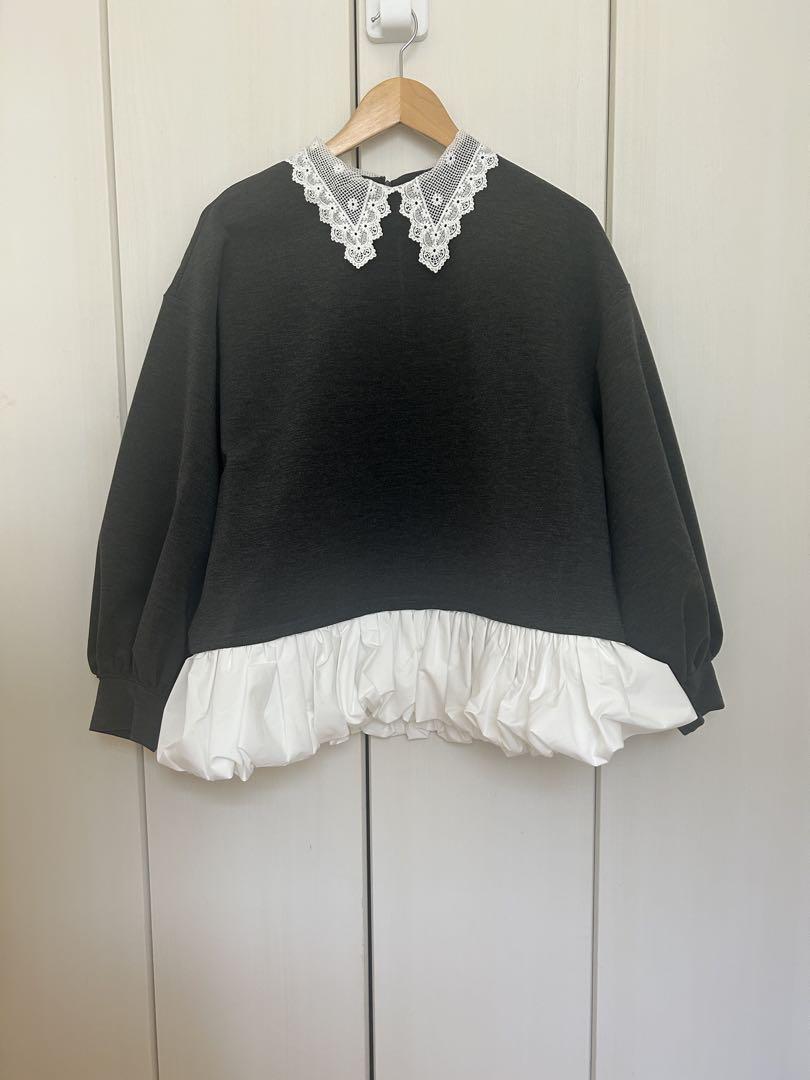 Acka shirt docking sweat スウェット エーシーケーエー ACKA. shirt docking sweat dark gray - メルカリ