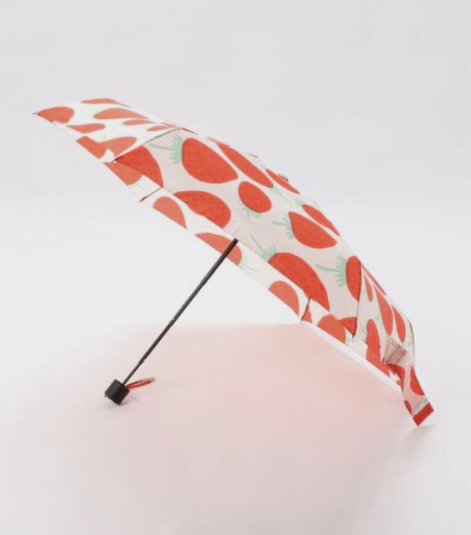 ☺︎新品未使用☺︎マリメッコ　marimekko 折り畳み傘　マンシッカ　いちご