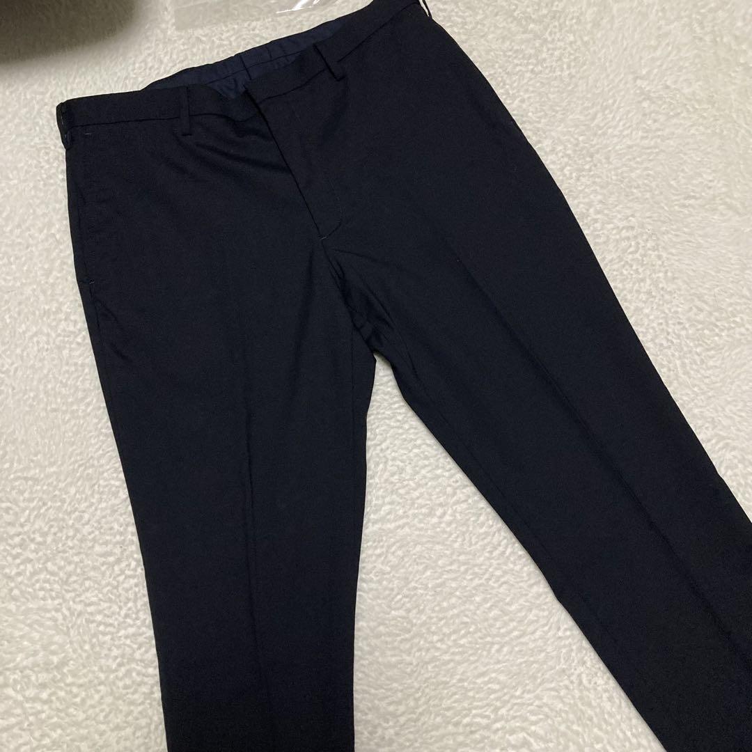 極美品　ユニクロ　ウールブレンドストレッチ セットアップスーツ　Size L