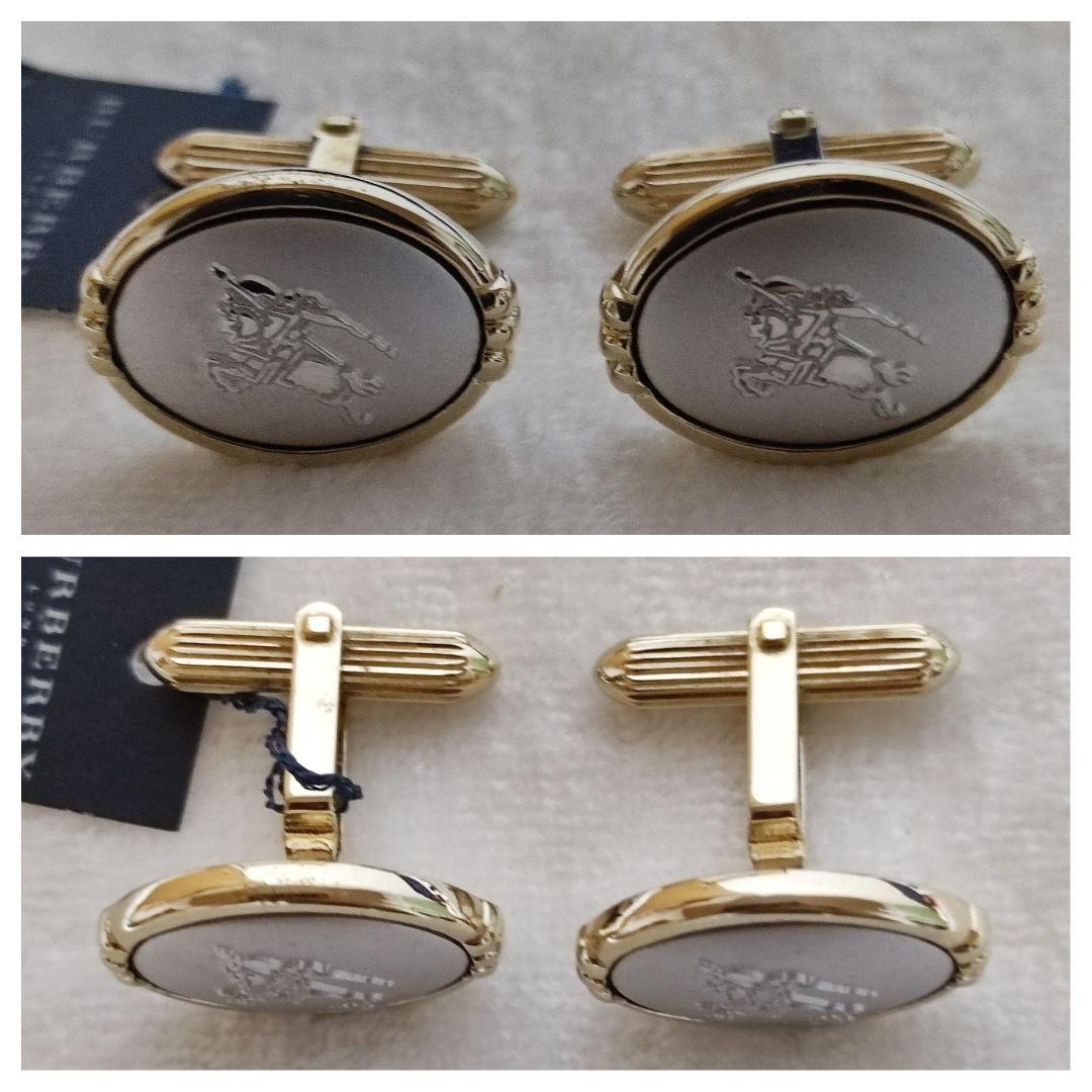 BURBERRY ネクタイピン カフスボタン カフリンクス シルバー