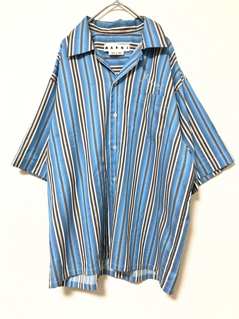 MARNI マルニ オープンカラーシャツ 開襟シャツ 半袖 コットン