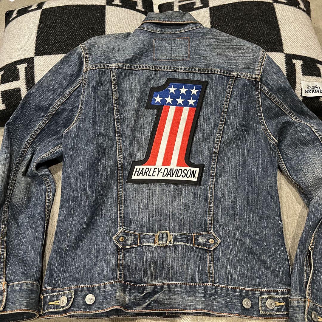 ドラ吉⭐️美品　激レア⭐️ Harley-Davidson EDWIN デニム
