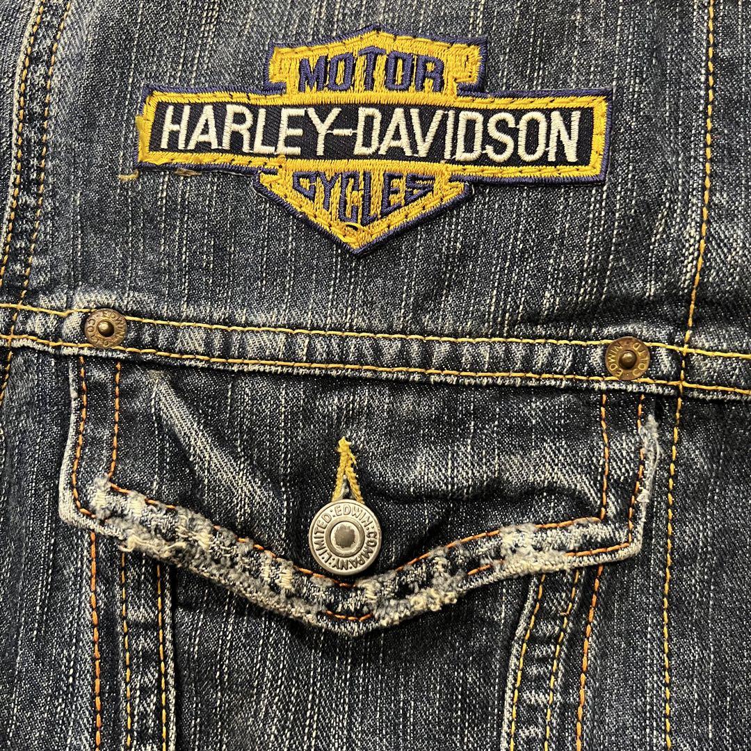 ドラ吉⭐️美品　激レア⭐️ Harley-Davidson EDWIN デニム