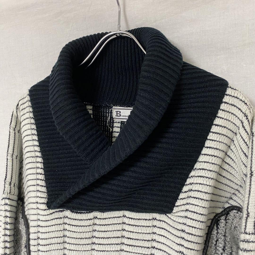 Vintage レザー×ニット